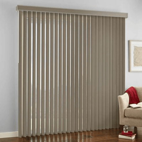 Vertical blinds still an economic solution for a sliding door
