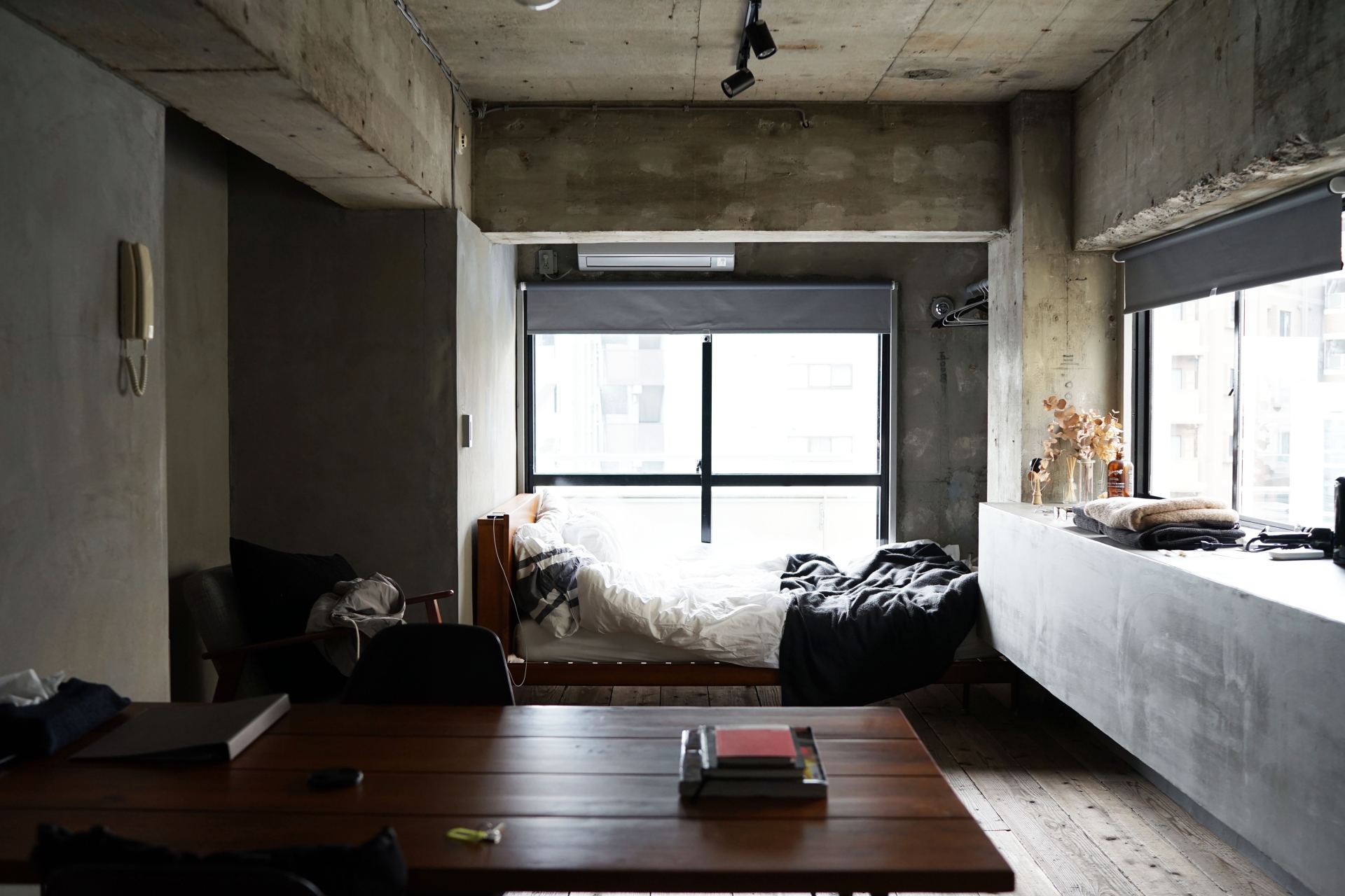 industrial bedroom