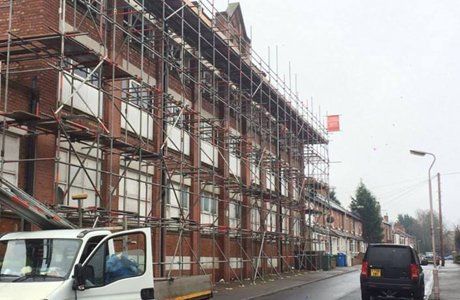 Scaffolding erection