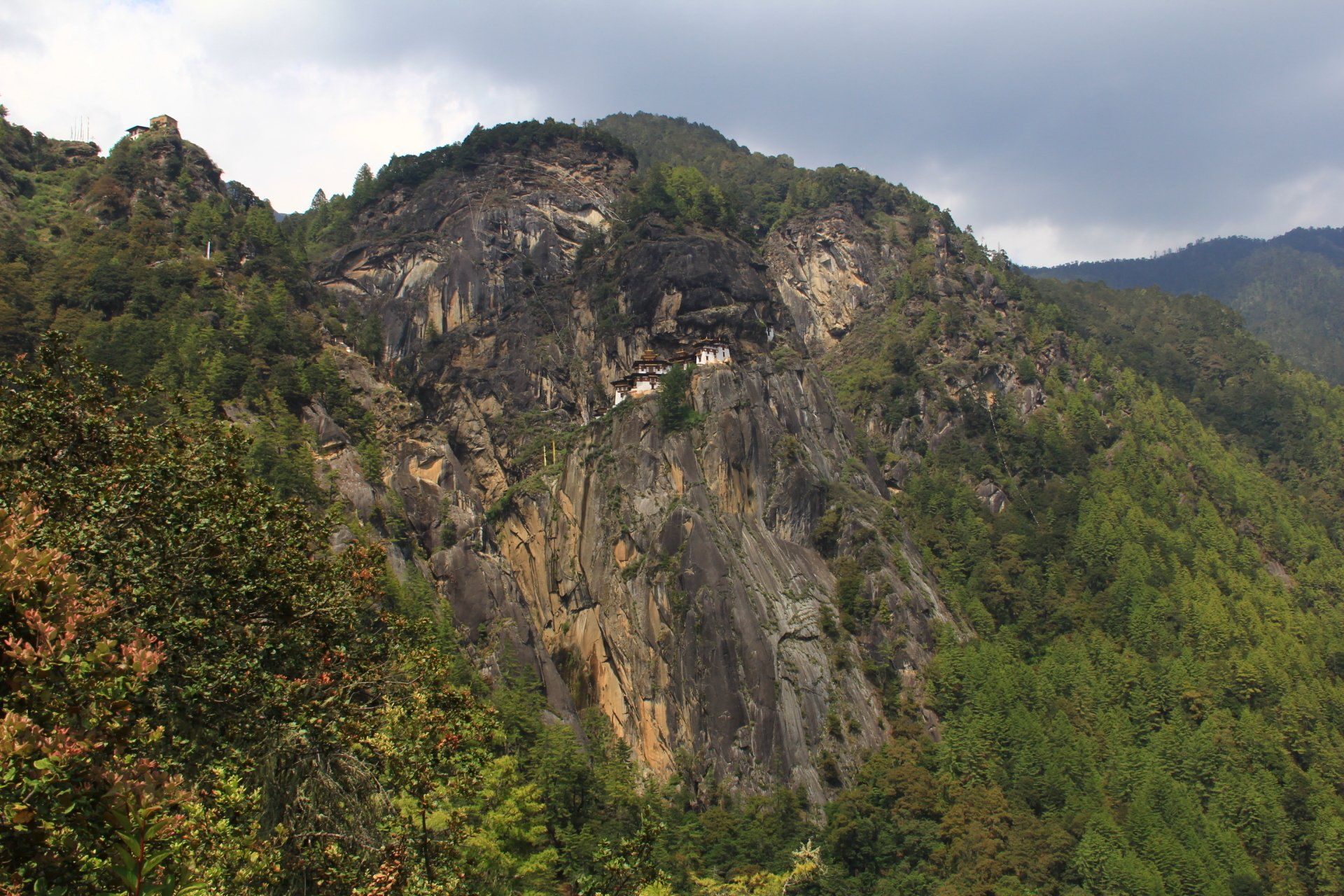 Tiger's Next Monastery in Bhutan