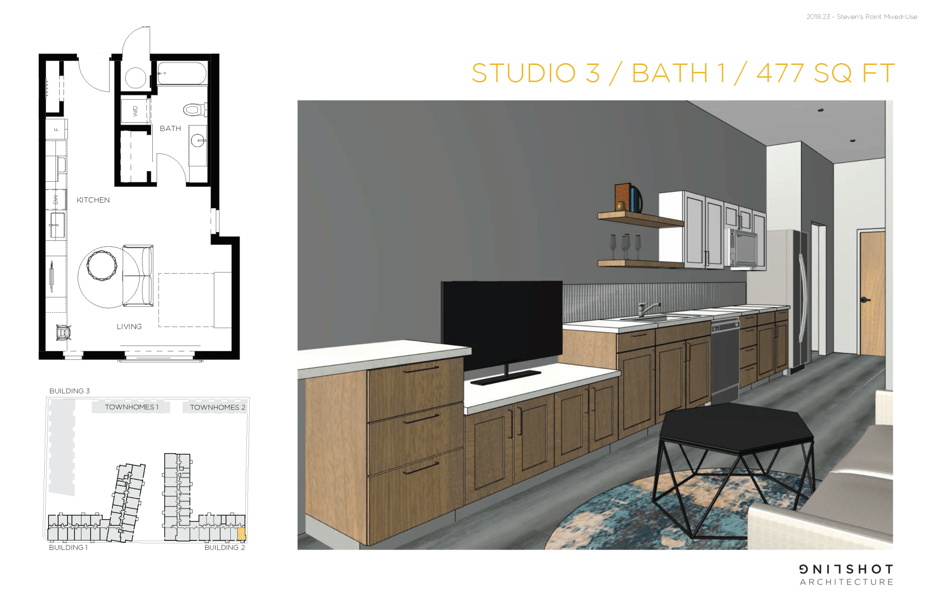 STUDIO 3: 1 BATH - 477