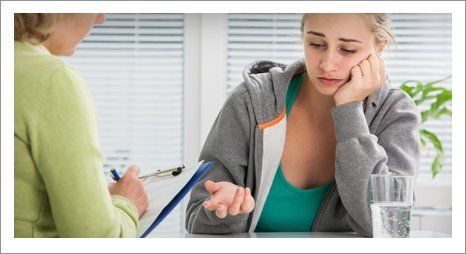 a lady obtaining counselling support