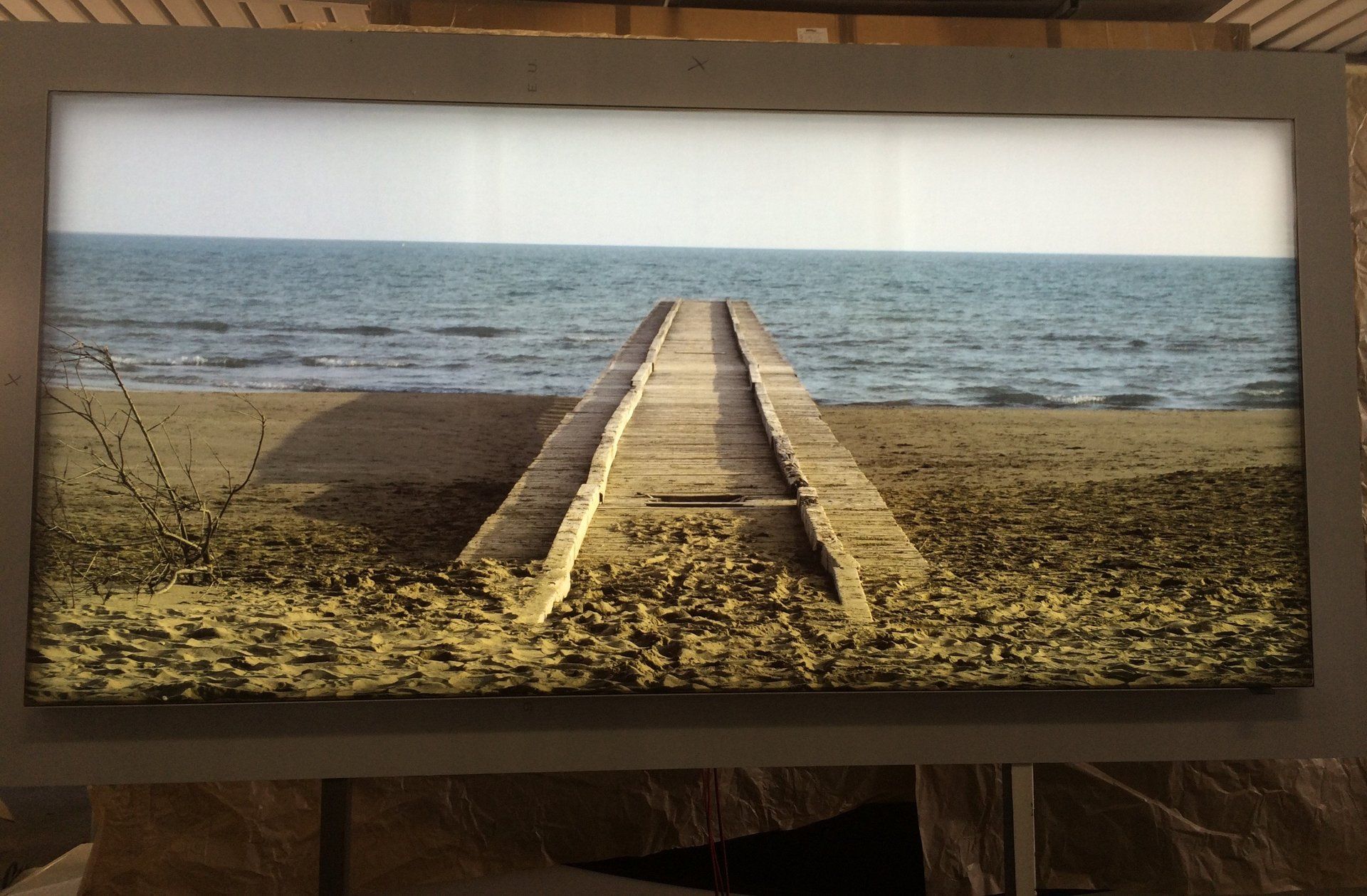 quadro luminoso di spiaggia