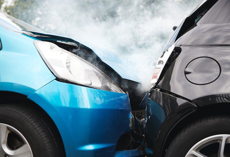 Two Cars Damaged In Road Traffic Accident — Timonium, MD — James J. Farley Attorney Car Accident Law Firm Oxon Hill-Glassmanor, MD