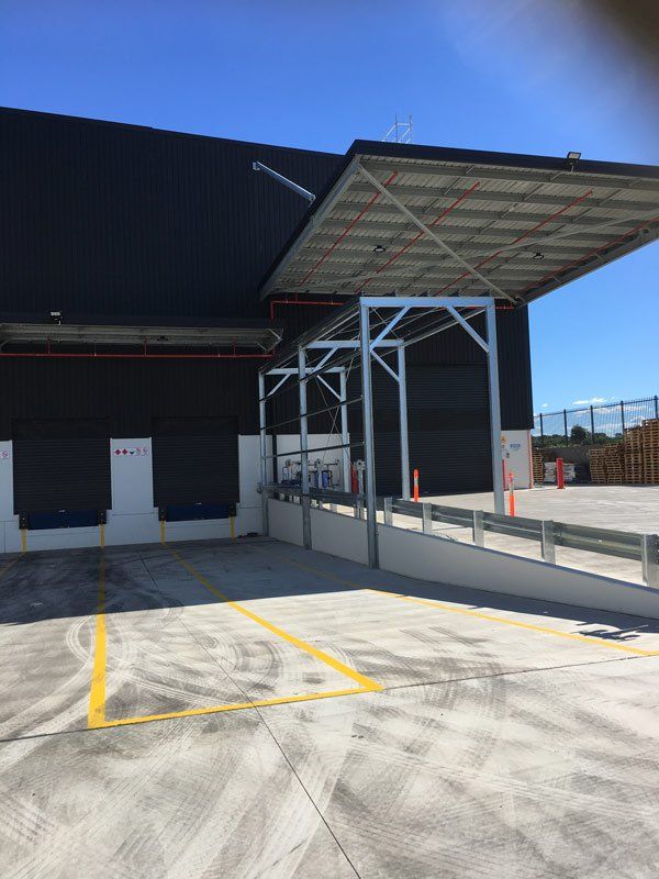 exterior of warehouse