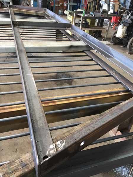 metal crossbars