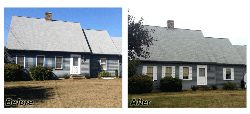 exterior house staining