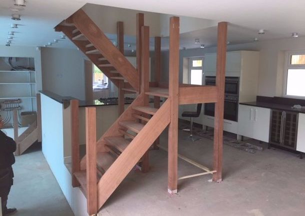 wooden stairs