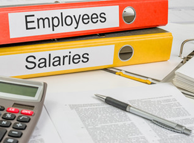 Folders with the label Employees and Salaries
