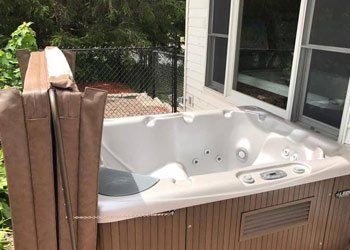 Hot Tubs — Bathtub Outside the House in Lindstrom, MN Hot Tubs — Bathtub Outside the House in Lindstrom, MN