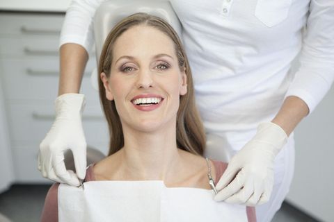 a lady after the treatment
