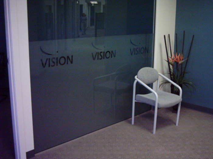 tinted windows on office