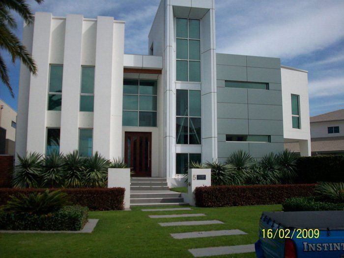 tinted windows on commercial building