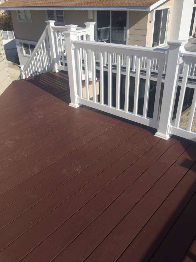 Azek PVC Decking With Custom Vinyl Rails - Decking Services in Wyncote, PA