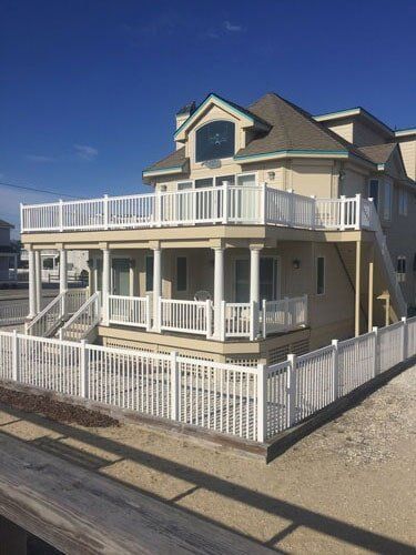 Azek PVC Decking With Custom Vinyl Rails — Decking Services in Wyncote, PA