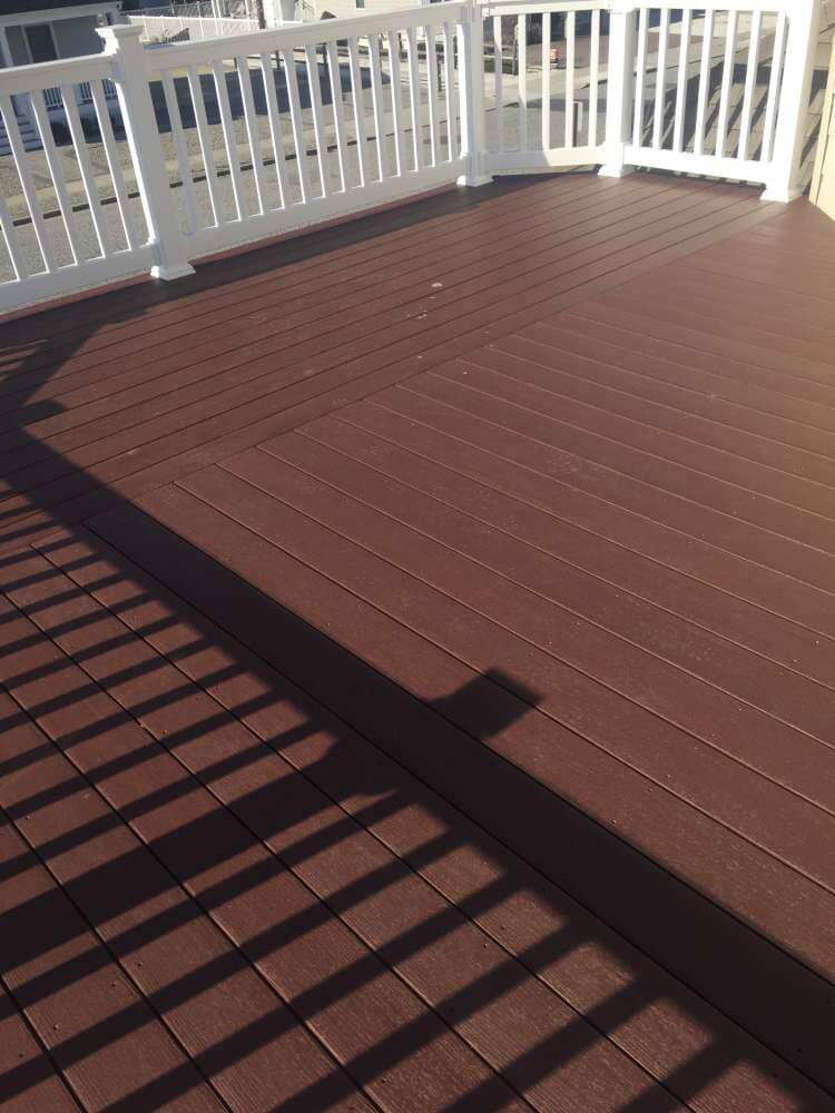 Azek PVC Decking With Custom Vinyl Rails - Decking Services in Wyncote, PA