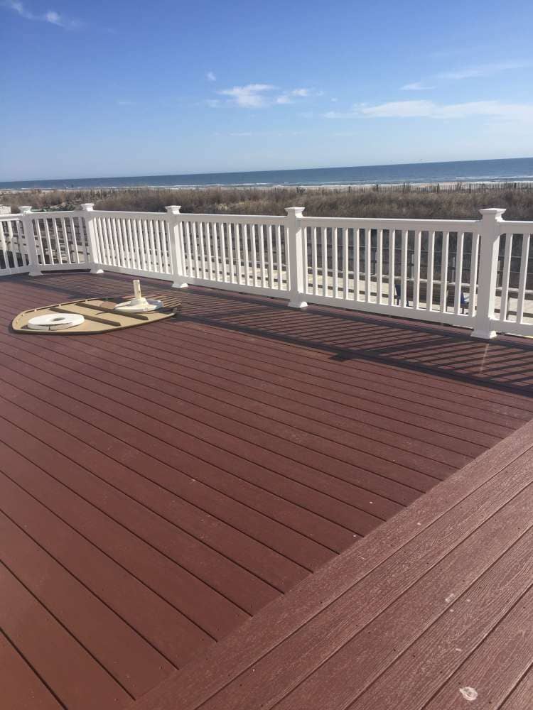 Azek PVC Decking With Custom Vinyl Rails - Decking Services in Wyncote, PA