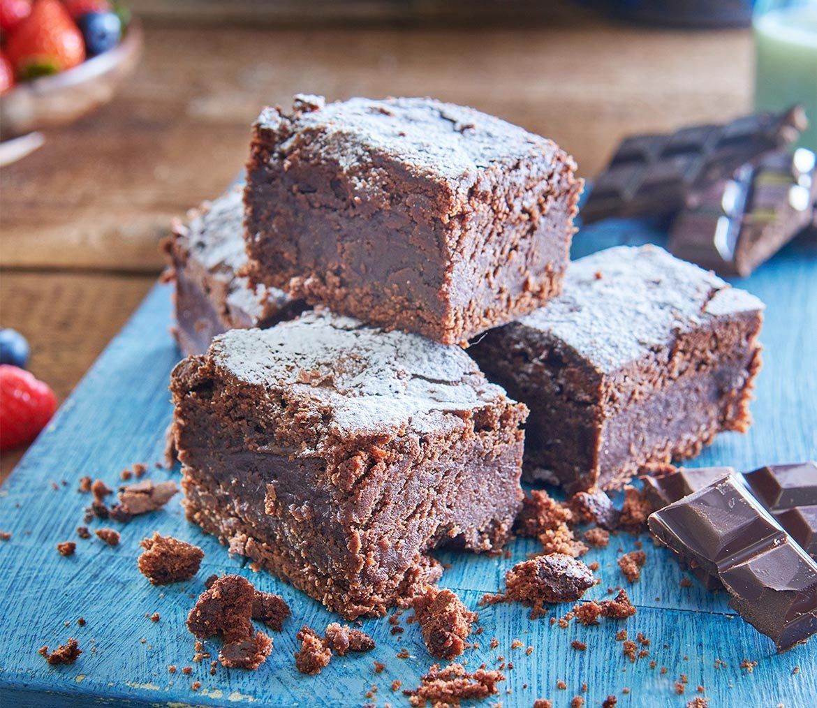 Fudgy Chocolate Brownies Sweet Snack