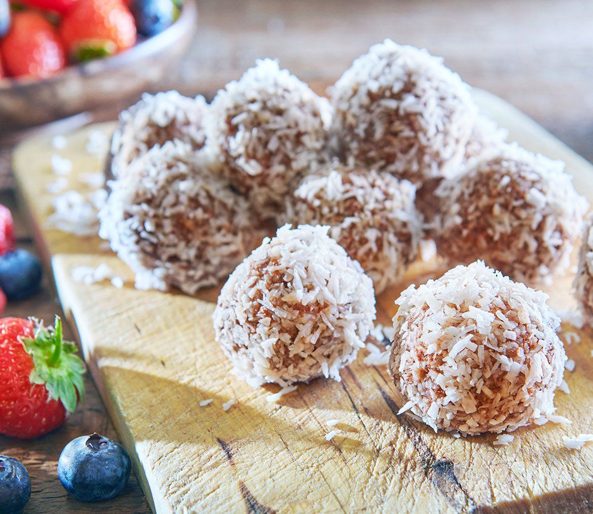 Coconut Chocolate Balls Sweet Snack