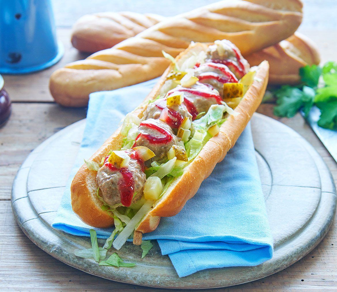 Scandi Meatball Sub Sandwich