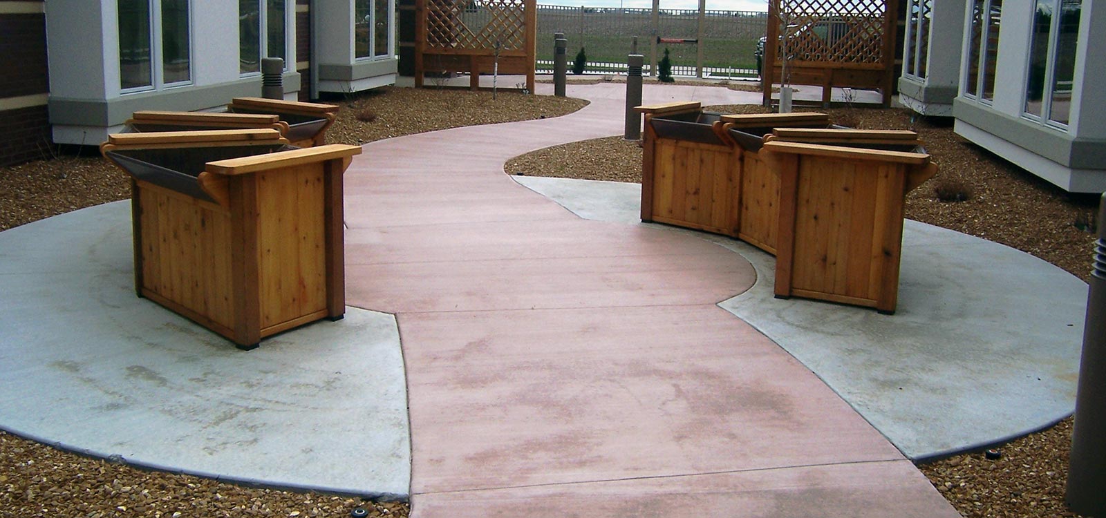 Commercial Concrete Courtyard - Bloomington, IL