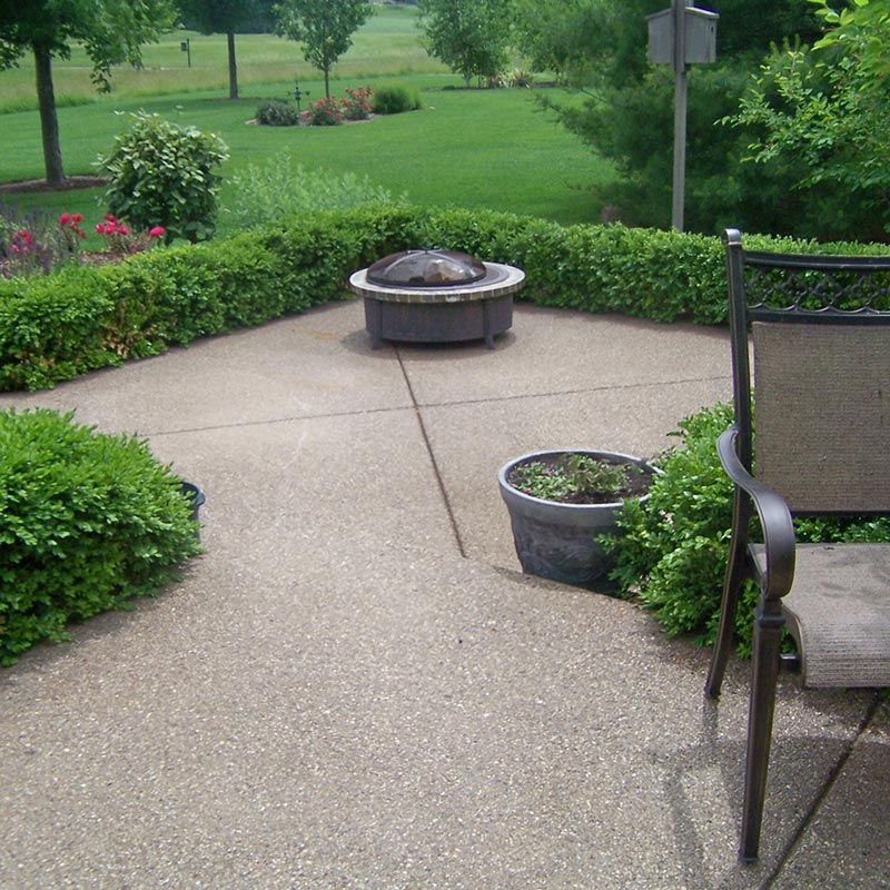 Colored Concrete Patio - Bloomington, IL