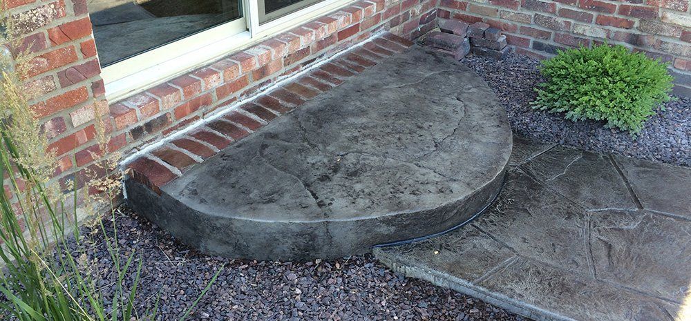 Stamped Concrete Steps - Peoria, IL