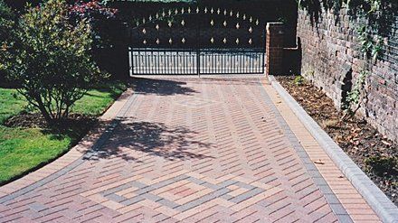 Brick paved driveways