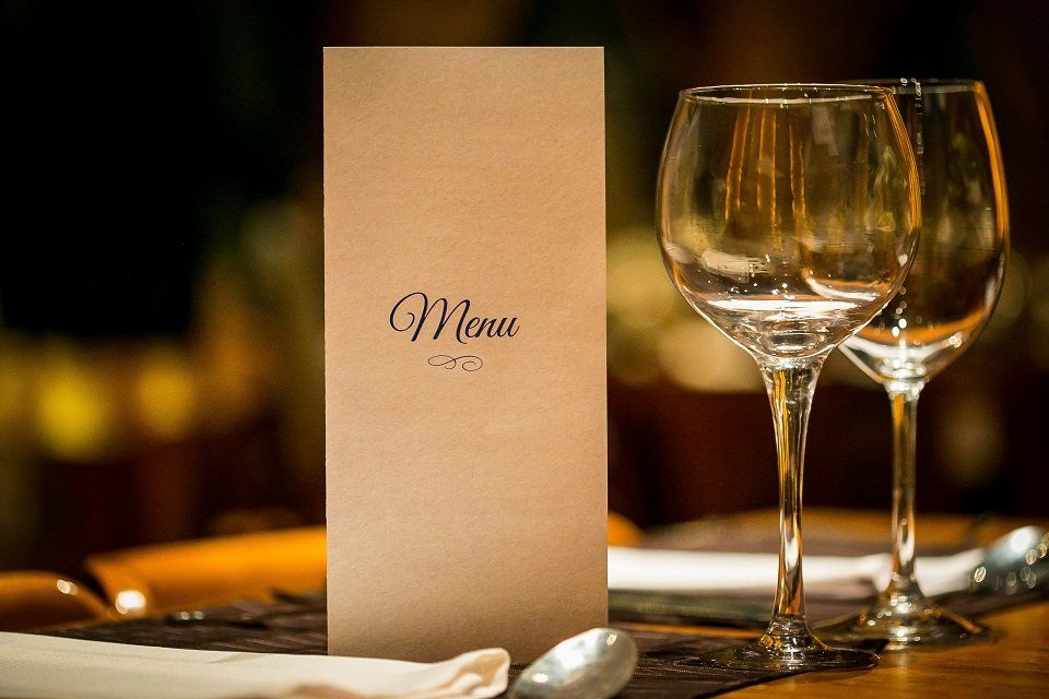 Menu tipico locale