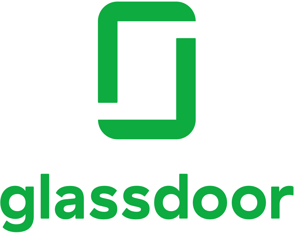 A green logo with the word glassdoor on a white background.