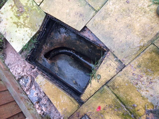 Blocked External Drain