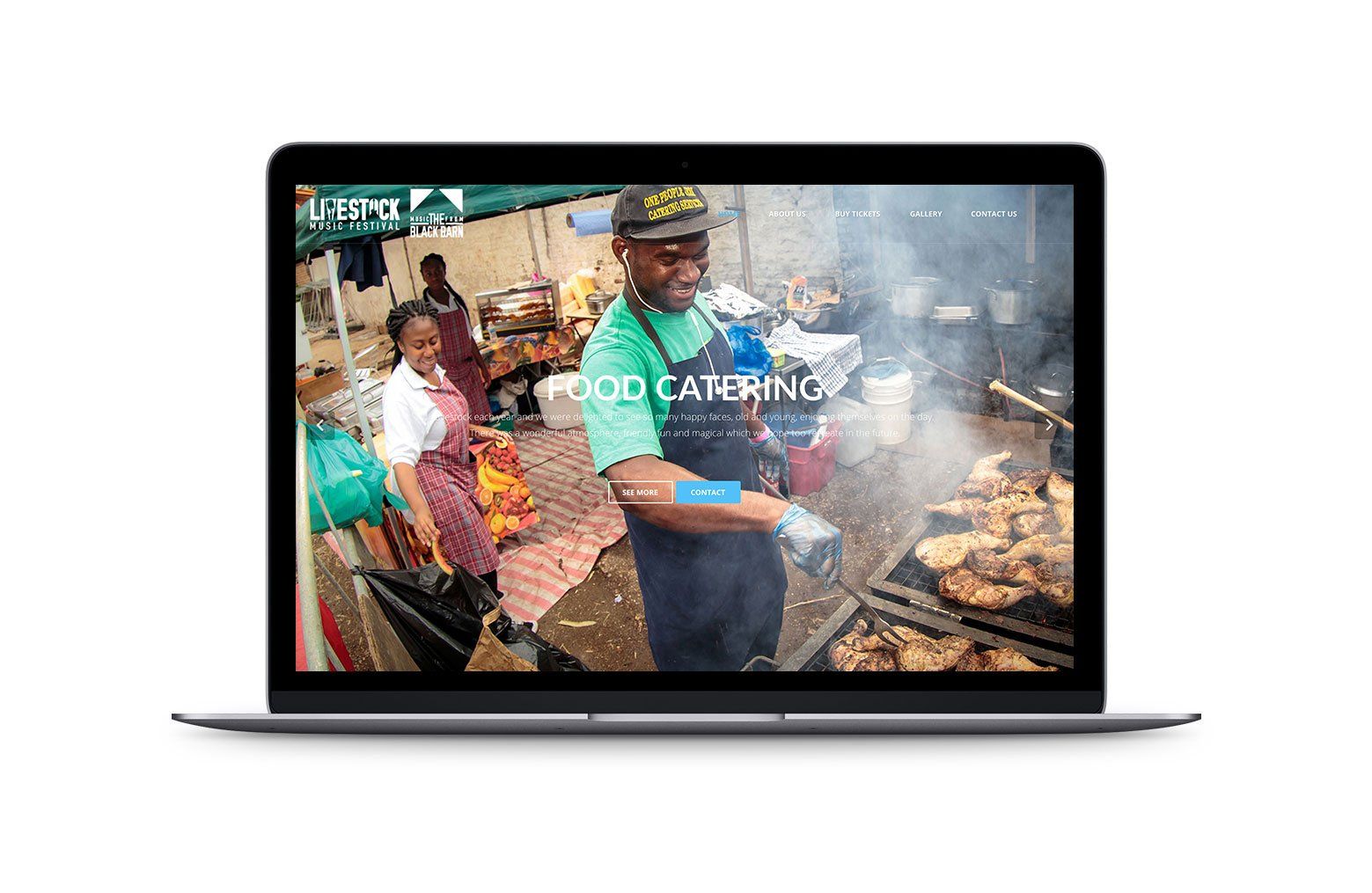 Livestock Catering laptop image
