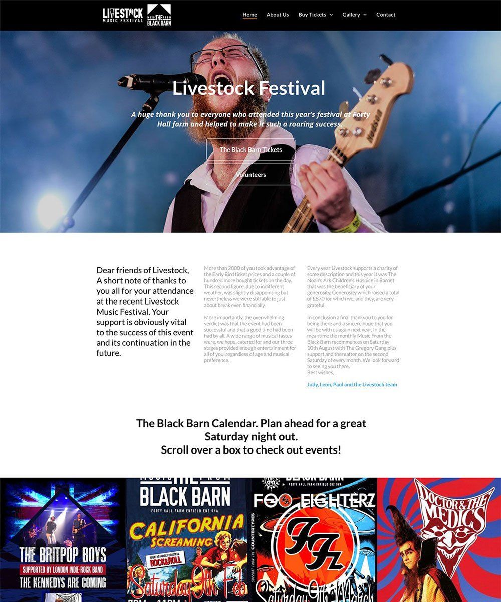 Livestock UK website design development