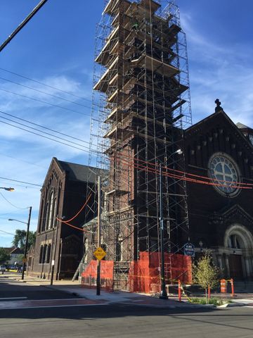 Scaffolding  - Chapel with Scaffholding in Painseville, OH