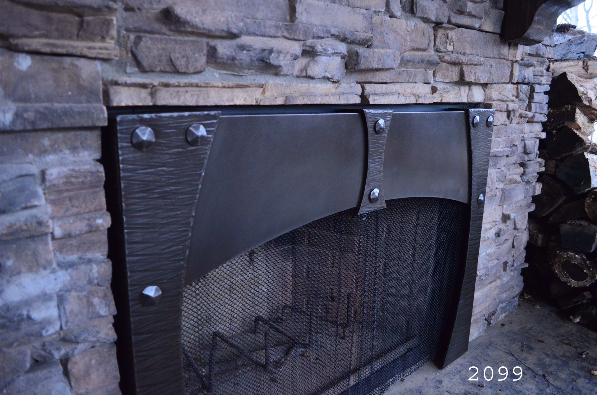 Moulding over fireplace