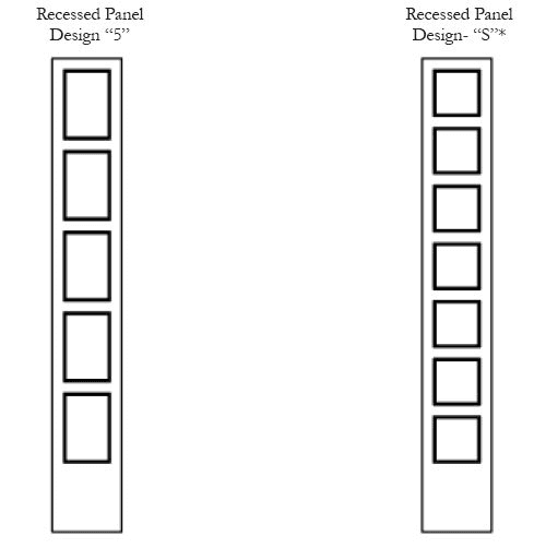 recessed panel design 5 S