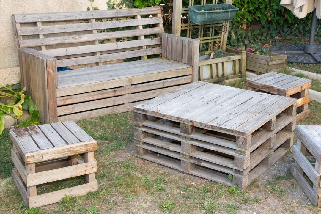 bancali in legno per arredi esterni