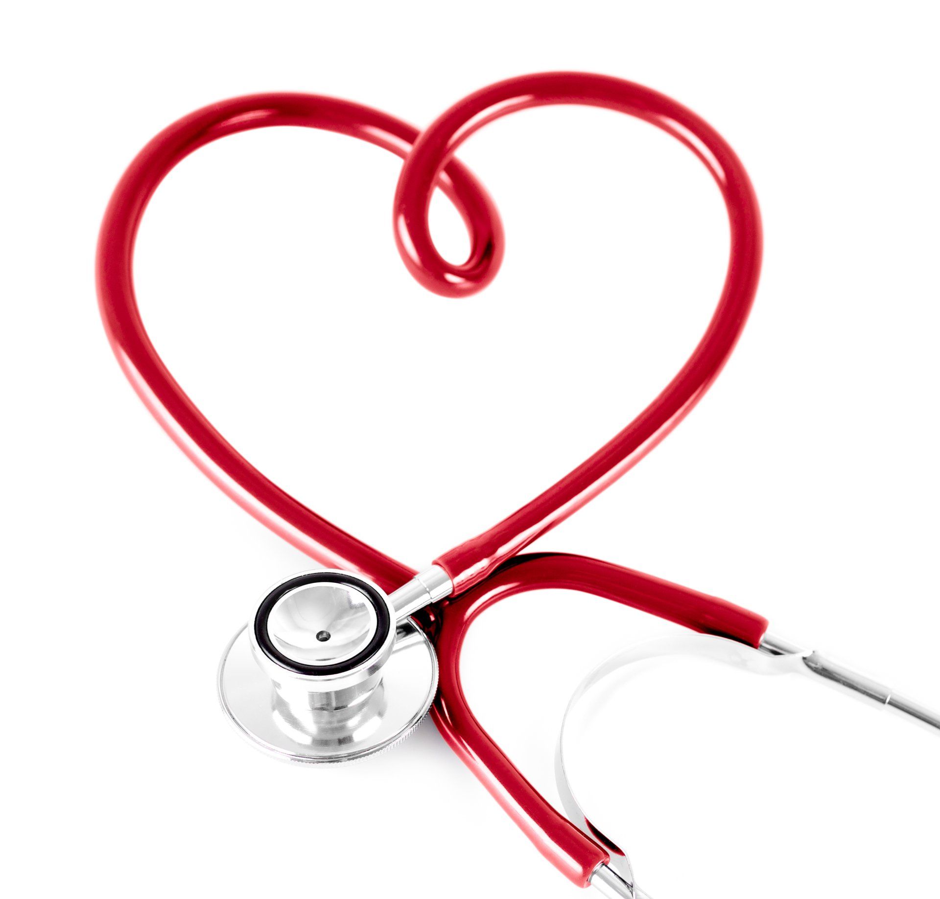 Stethoscope Stethoscope curled up into a heart shape
