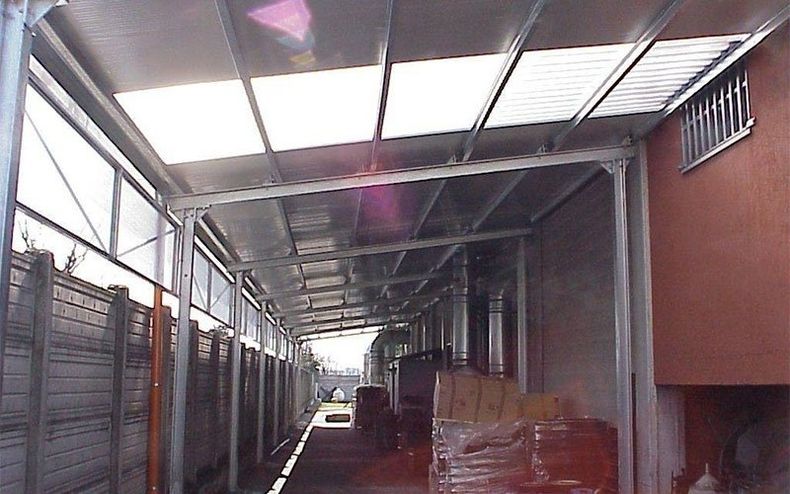 Copertura in acciaio zincato a caldo
