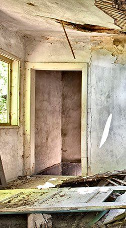 rundown house