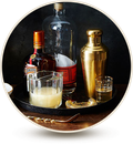 Barware alcohol and cocktail shaker