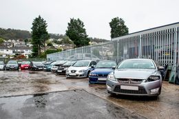Cars being scrapped in Plymouth