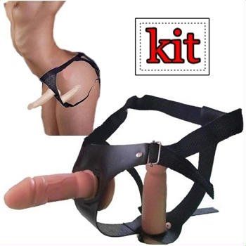 kit cinta entra e sai 2 proteses penis sex shop fortaleza