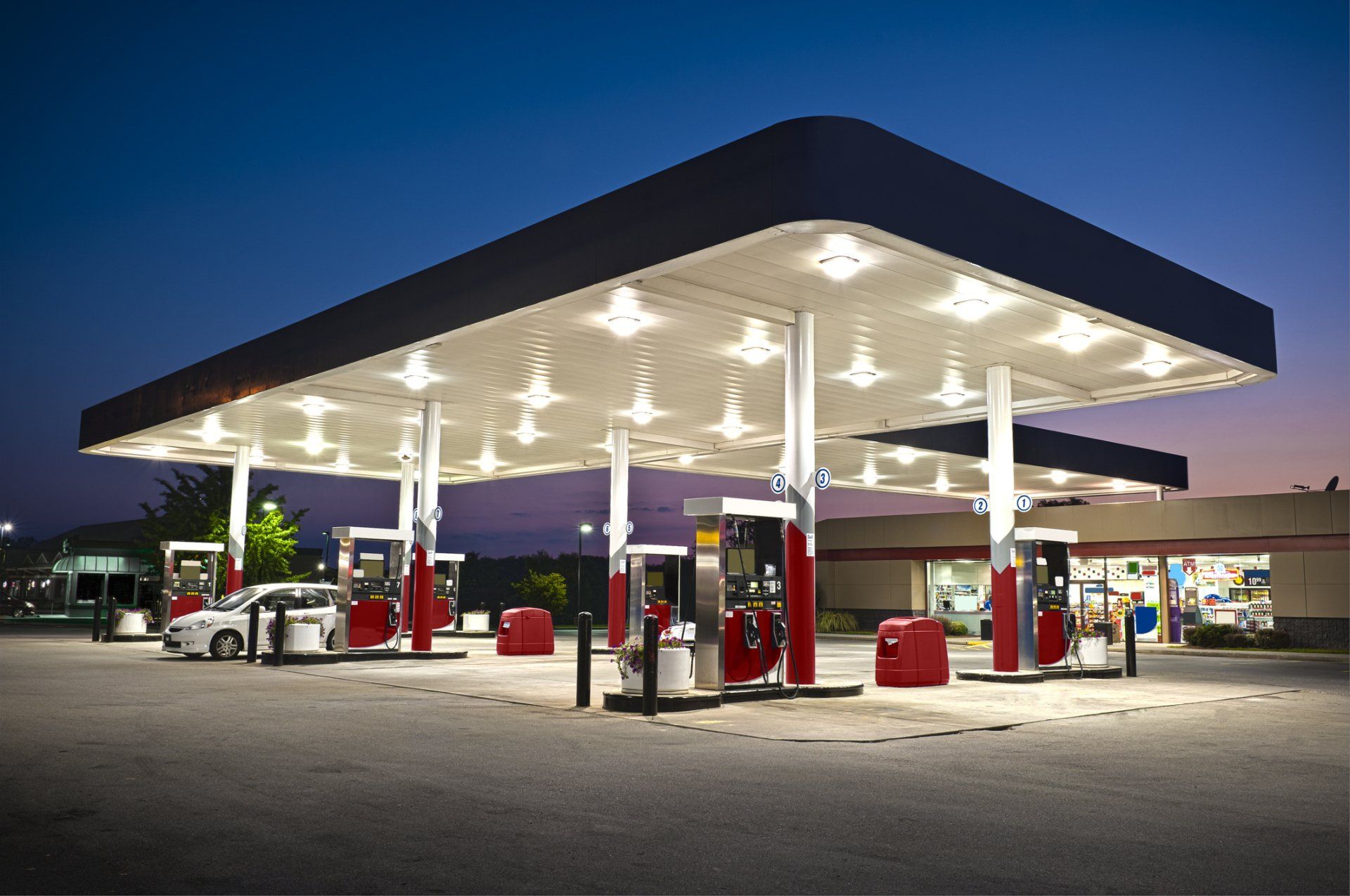 Gas Station — Brockton, MA — Bay State Soft Wash