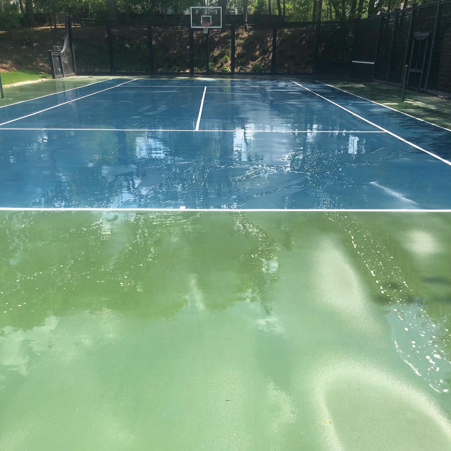 Tennis Court — Brockton, MA — Bay State Soft Wash