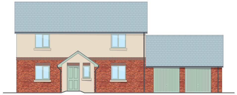 Artist’s impression of Tretower, a 4-bed detached property in Y Maes, Beulah.
