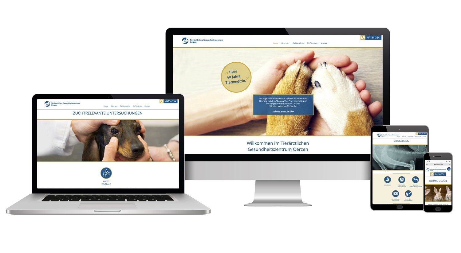 Tierarzt Webseite Homepage