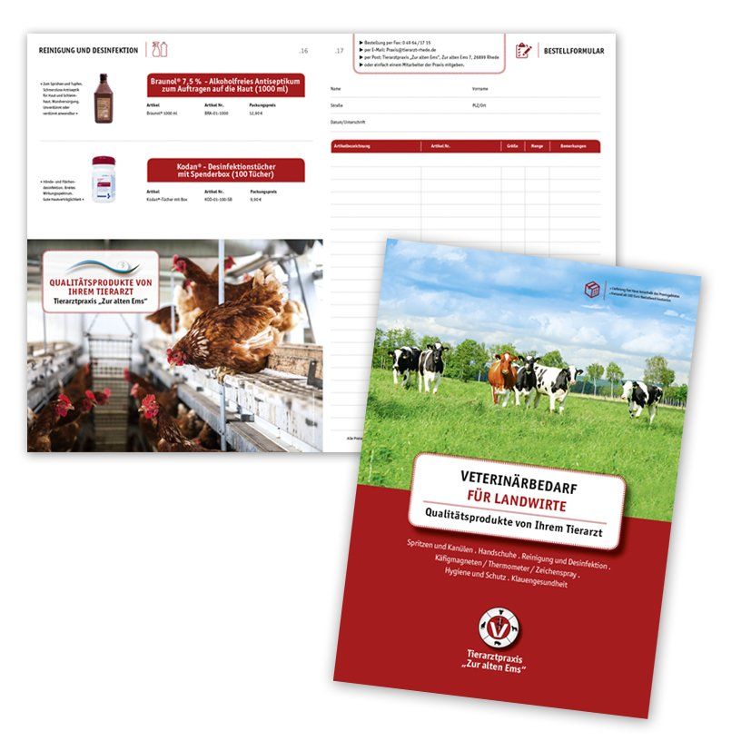 Tierarzt Katalog Broschüre