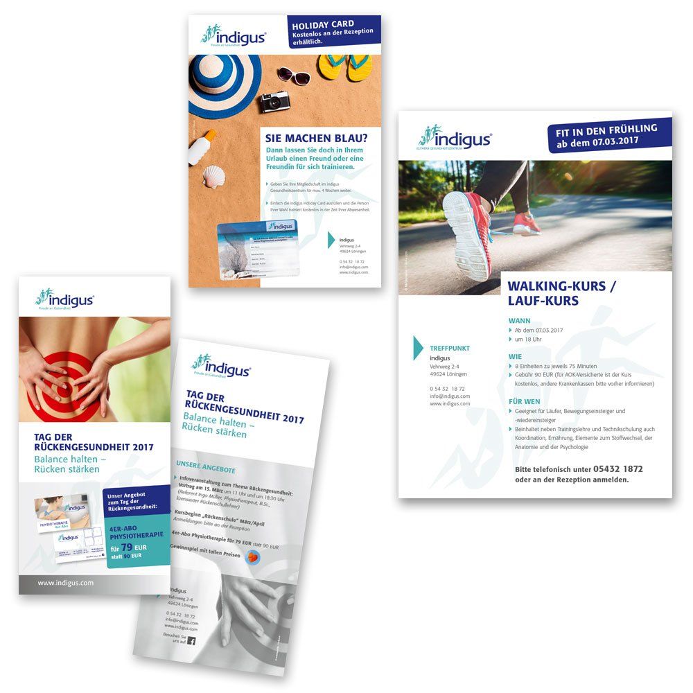 THERAPIEzentrum, REHAzentrum UND GESUNDHEITSZENTRUM Plakate Aushang Flyer