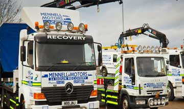 recovery vans parking